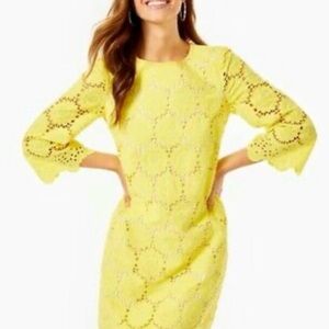 NWT Lilly Pulitzer Mariella Dress in Vibrant Yellow